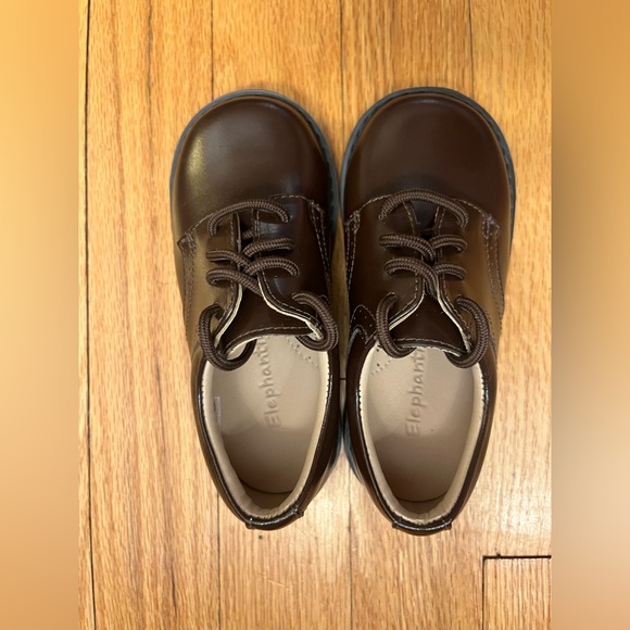 Classic Brown Kids Shoes - Picture 2 of 8